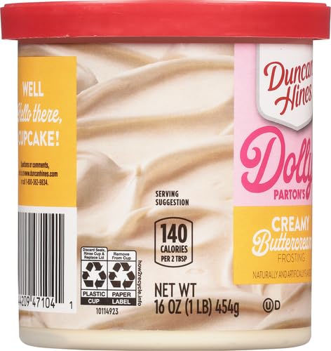 Duncan Hines Dolly Partons Favorite Creamy Buttercream Flavored Cake Frosting 16 oz — view 12