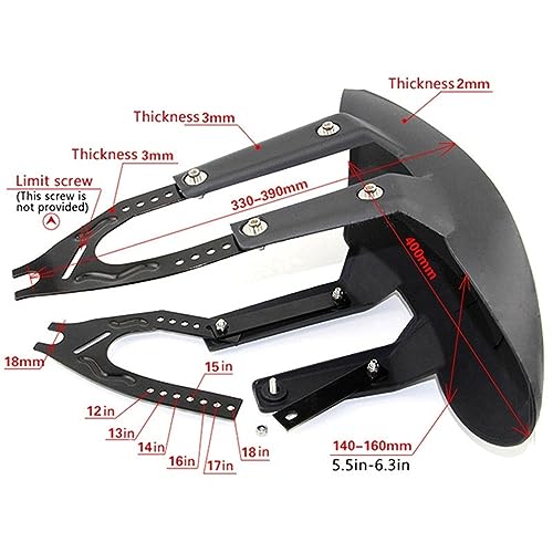Garde-Boue Moto Arrière Vulcan S 650 Accessoire Versys Z650 - 4