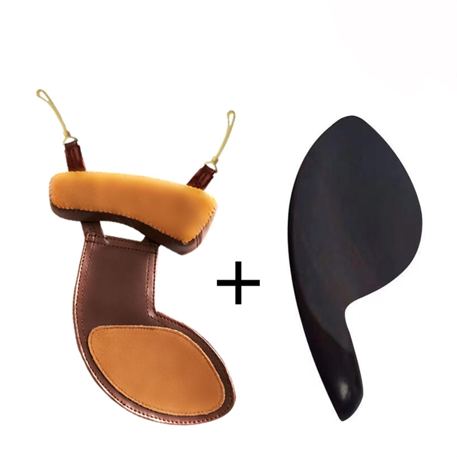 Piezas De Violín Almohadilla De Hombro Profesional Para Violín Almohadilla De Algodón Almohadilla De Tela Para Las Mejillas Accesorios Para Violín(Sheepskin+B)