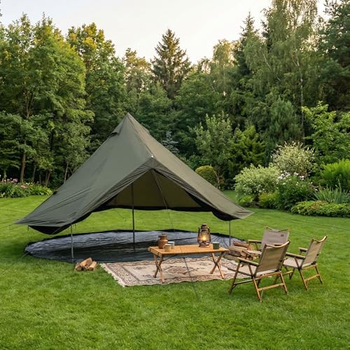 Carpa impermeable beige campana 4 estaciones 13 pies 8 personas miniatura 5