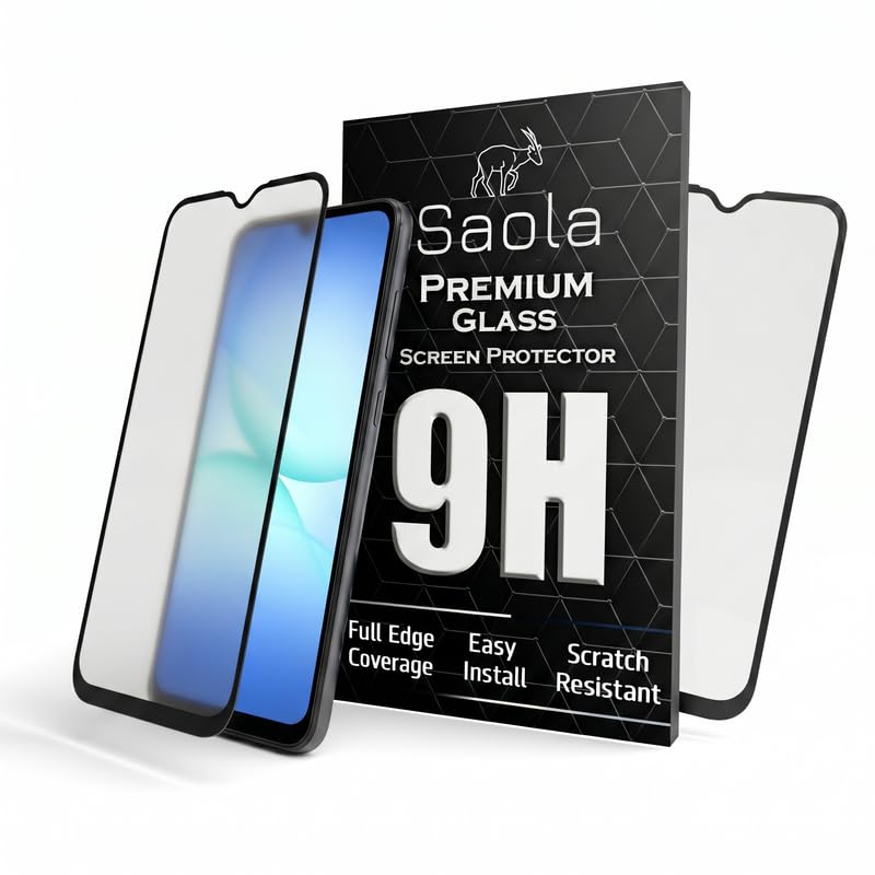 Image of Saola Anti-Glare Matte Screen Protector for Samsung Galaxy A17 5G | Smooth Touch Finish, 9H Strength Glass, Full Coverage, Bubble-Free Installation Kit | Quick & Easy Application | Pack of 1