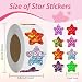 XITDW 700Pcs Star Stickers for Kids Reward, 1 Inch 8 Colored Sparkly Foil Material Stickers for Student Planner and School Classroom Teacher Supplies