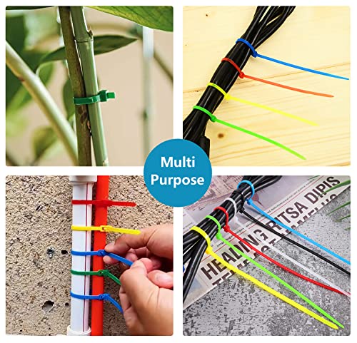 Oksdown 100 Pack Green Plastic Cable Ties 300mm×3.6mm Heavy Duty Nylon Garden Zip Tie Multi Purpose Premium 12 inch/30 cm Tie Wraps - Image 3