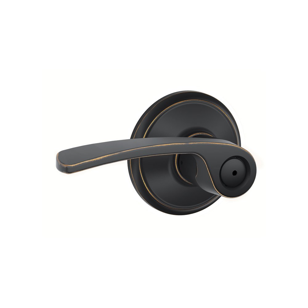 SCHLAGE F40 MER 716 16-080 10-027 Merano Yatak ve Banyo Kolu, Yaşlı Bronz