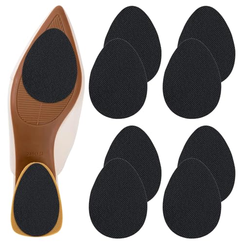 Pegatinas Antideslizantes para Zapatos,Lmohadillas de Goma para Suelas de Zapatos,Autoadhesivas,Antideslizantes,Almohadilla Antideslizante de Zapato,Antideslizante Zapatos,Negro,5 Pares