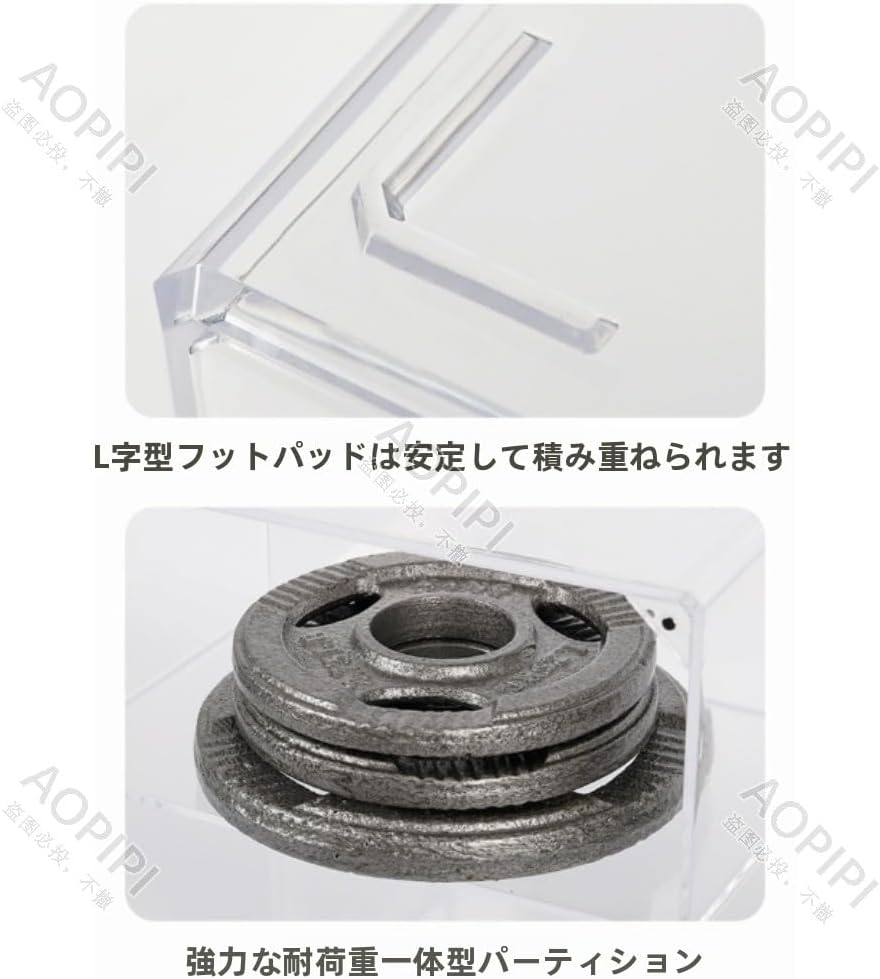 防水・防塵のアクリル製ディスプレイボックス。透明で、デスクトップや化粧台に置くのに適しており、香水ボックスとしても使用できます。 (