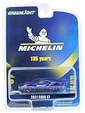 Greenlight Collectibles 28160-F Anniversary Collection Series 17 1:64 Scale Diecast Model- 2021 Ford GT - Mich elin 135th Anniversary