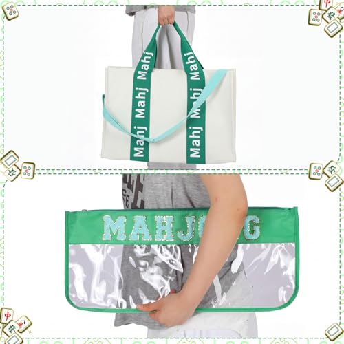 Set organizador y bolso para Mahjong americano 3 piezas miniatura 4