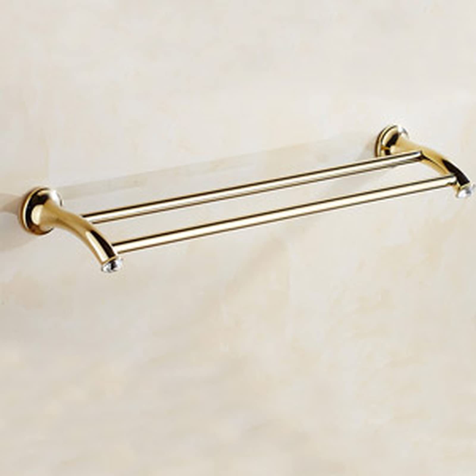 Juego de Accesorios de baño Chapado en Oro de Acero Inoxidable, Soporte para Toallas, Soporte para Papel higiénico, Gancho para Barra de Toallas, Juego de Accesorios de baño