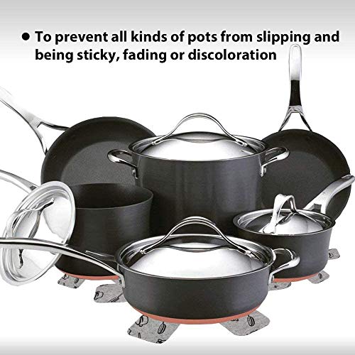 KEKU pots and Pans Protective Cover, 13-Piece Set, 3 Sizes-Large, Medium and Small, Luxurious Compartment Pads to Prevent Scratches, Separation and Protect Your cookware Surface Main Image