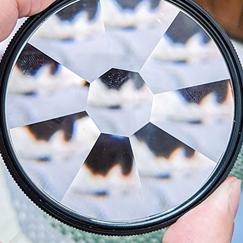 77mm Kaleidoscope Prism Camera Glass Filter Colorful Glass Prism Changeable Number of Subjects Camera Photography Accessories
