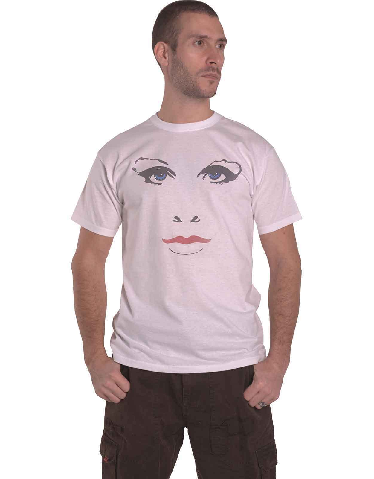 Prince Men's White T Shirt Faces And Doves Logo Official L