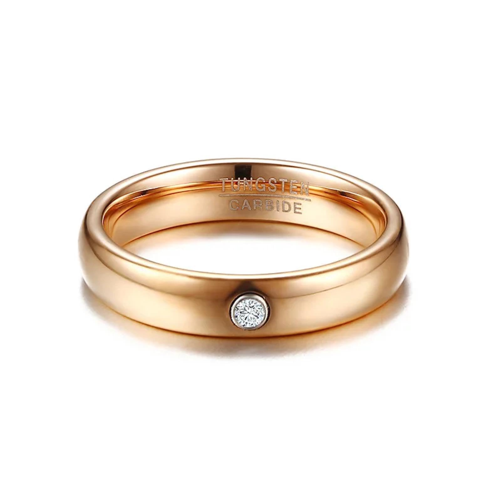 Ring Ringe Damen Bijouterie Herren Luxuriöse 4 Mm Dünne Ringe Für Hochzeit, Verlobung, Damenring In Roségold Mit Zirkonia, Schlichtes Design