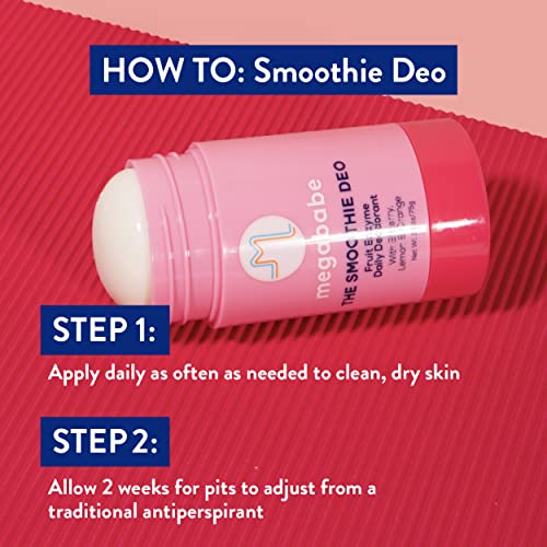 Megababe Underarm 2-Piece Bundle - Smoothie Deo Daily Deodorant 2.6 oz & Happy Pits Underarm Mask 3 fl oz | Odor Protection, Aluminum Free - Thumbnail 5
