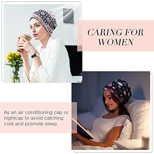 image for SATINIOR 5 Pieces Women's Slouchy Beanie Hat Stretch Turban Hats Cance