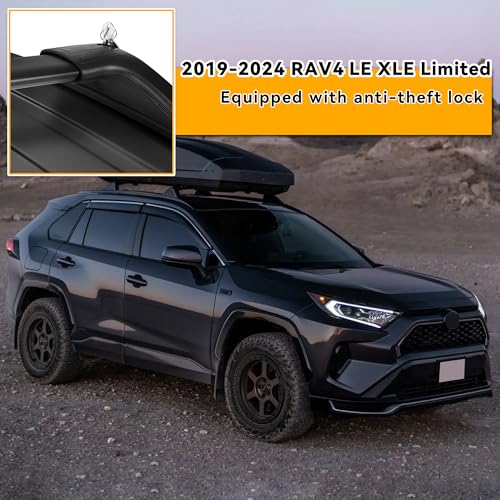 Flycle ROOF RACK CROSS BARS Rack Crossbars For 2019-2024 Rav4 Le Xle Limited（Do Not Fit Rav4 Adventurer And Trd Off-Road Models） 220Lb Anti-Theft Lock Luggage Kayaks Bicycles Snowboard Canoe Carrier Cargo Bag thumb #3