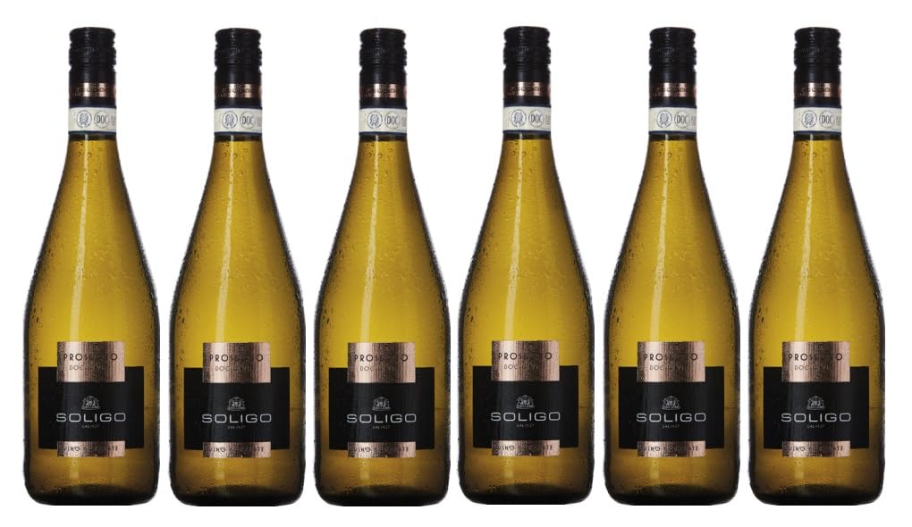 6x 0,75l - Colli del Soligo - Prosecco Frizzante - extra dry - Prosecco D.O.P. - Veneto - Italien - Perlwein extra dry