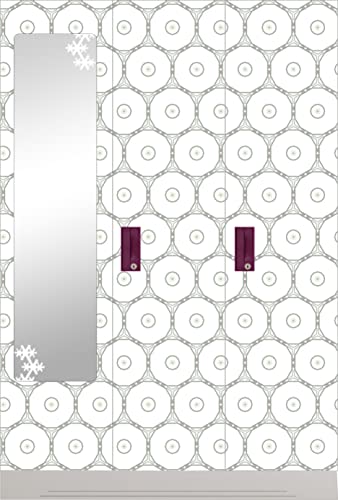 Image of CABANA HOMES Wall Stickers Geometrical DIY Wallpaper for Furnitue (45 x 125 cm, 2 Rolls) (12 sq. ft) Decals Self Adhesive Wardrobe, Door, Almirah, Office