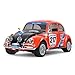 TAMIYA 58650 Volkswagen 58650-1:10 RC VW Beetle Rally MF-01X, ferngesteuertes Auto/Fahrzeug, Modellbau, Bausatz, Hobby, Zusammenbauen, unlackiert