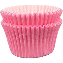 Scrumptious! - Cupcake Cases - Pink - 24PC 65GSM 51mm x 38mm Greaseproof Paper Baking Cases - Great for Birthday, Baby Shower, Valentine's Day & Mother's Day Party Muffins, Cakes and Bakes