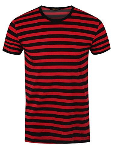 Preisvergleich Produktbild Männer T-Shirt rot / schwarz gestreift