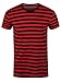 Produktbild Männer T-Shirt rot/schwarz gestreift