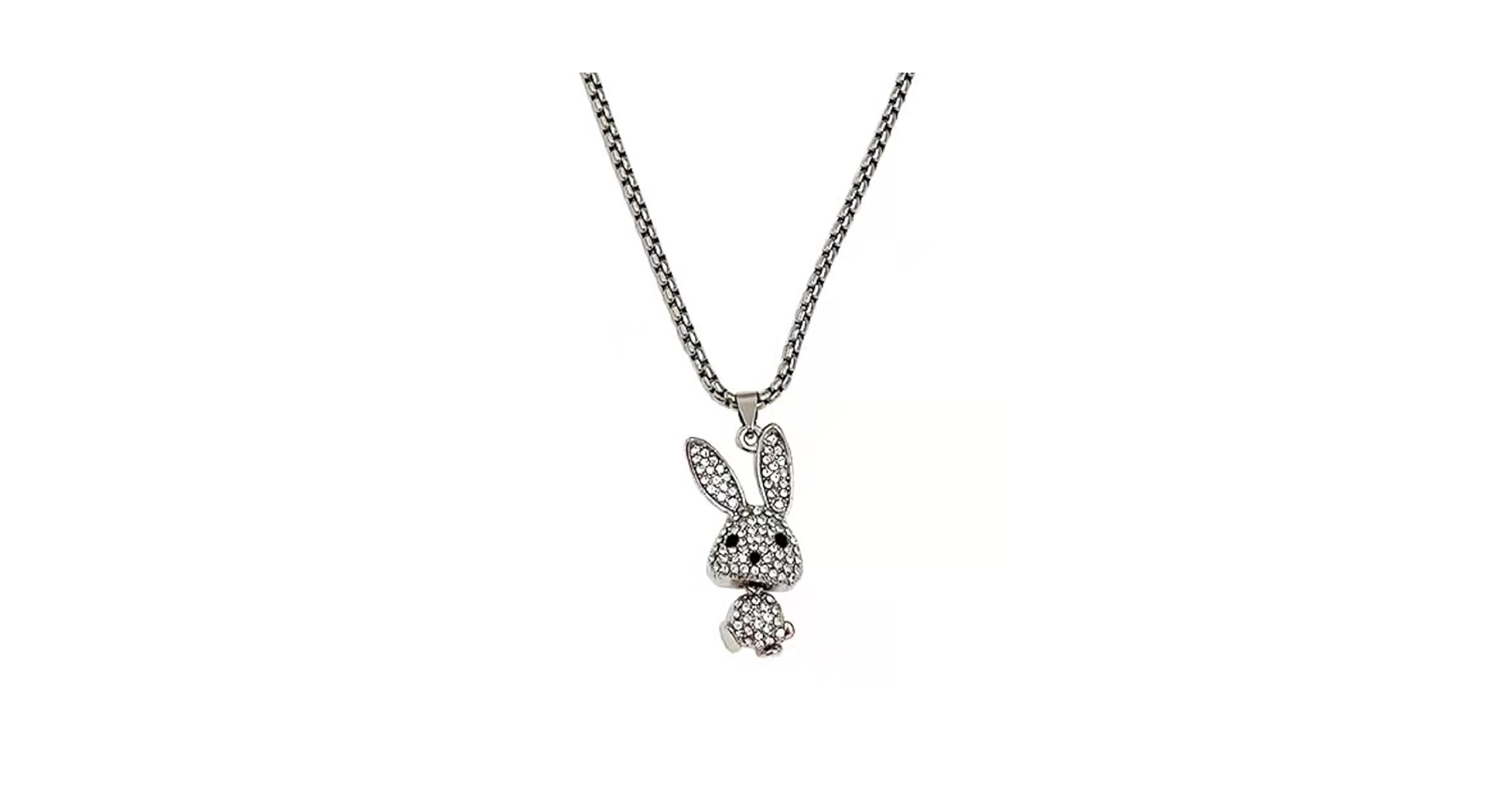 Amazon | [deaizaka.biz] 大きなウサギのペンダントネックレス