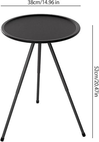 Miniatura 3 de Aluminum Camping Table Foldable Round Shape Easy Carry Suitable for Picnics Beach Parties Travel Backpacking Lightweight Outdoor Folding Table
