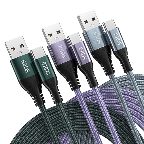 USB C Charger Cable [2M / 3.1A 3Pack] Type C Fast Charging Cable for Samsung Galaxy A50 A51 A71,S20 S10 S9 S8,Note 20 10 9 8,Moto G7 G8,Huawei P30 P20 P40,Google Pixel,Xiaomi,Sony Xperia,Switch