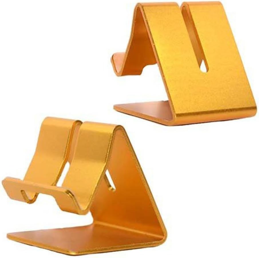 Universal Desk Stand Holder for Iphone 4 4s 5c 5s 6 Plus Ipad 2 3 4 Air Mini Samsung Htc Tablet Smartphone (Gold)