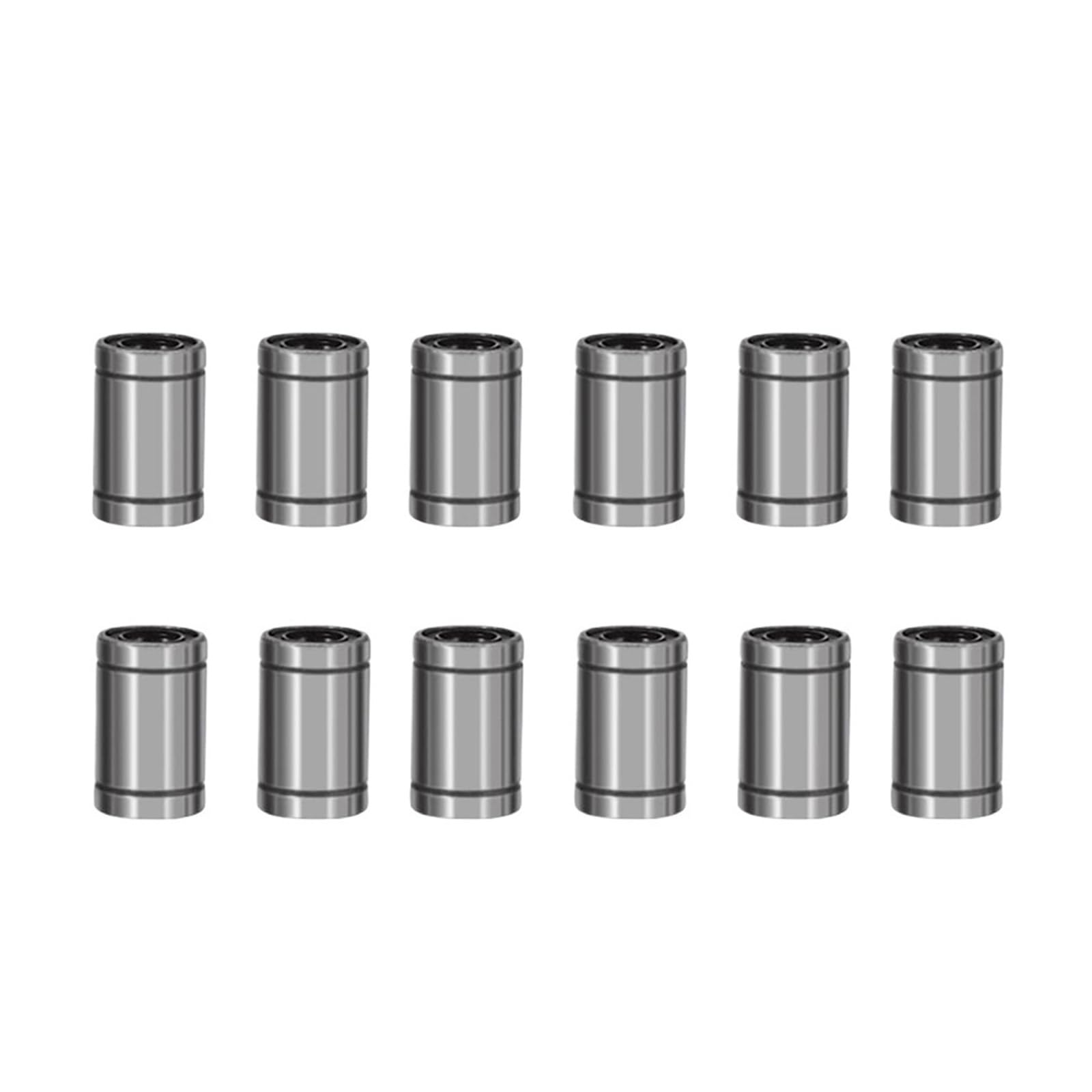 1-50 pezzi LM8UU 8 mm x 15 mm x 24 mm guida lineare asta lunga albero cuscinetto a sfere boccola in alluminio boccola parti CNC for stampante 3D(50PCS)