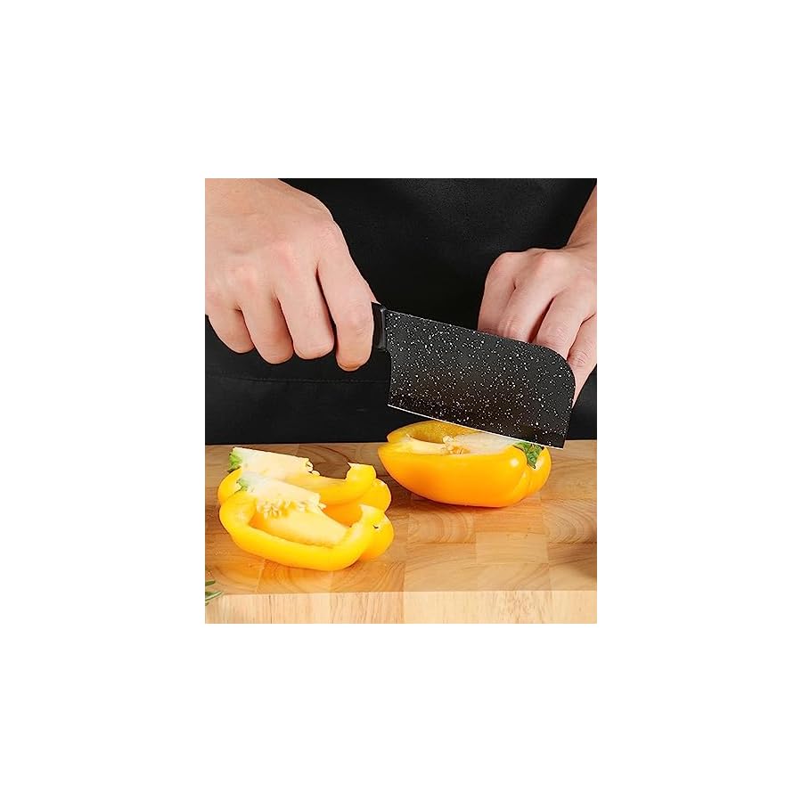 Black-Knife-Set-17-Piece-Kitchen-Knife-Sets-With-Block-Premium-Stainless-Steel-All-in-one-Practical-Ergonomic-Design-ABS-Handle-Super-Sharp-Chef-Knives-Set-for-Home-Wedding-Restaurant-Hotel Black Knife Set 17 Piece Kitchen Knife Sets With Block Premium Stainless Steel All in one Practical Ergonomic Design ABS Handle Super Sharp Chef Knives Set for Home Wedding Restaurant Hotel