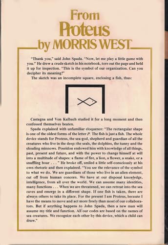 Proteus a Novel 0688034047 Book Cover