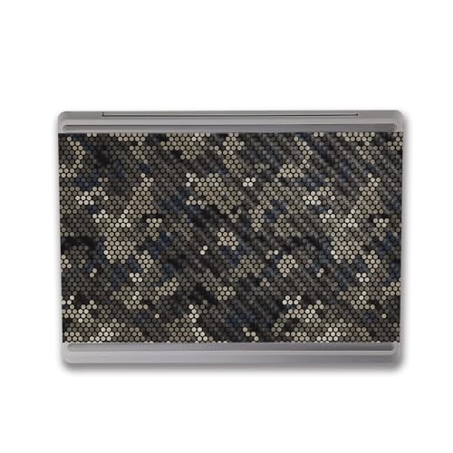 Image of MightySkins Carbon Fiber Skin Compatible with Microsoft Surface Laptop Go 3 (2023) Full Wrap Kit - Camo Dots | Protective, Durable Textured Carbon Fiber Finish | Made in The USA