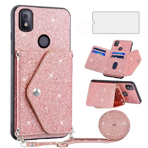 Protection Revvl 4 T-Mobile à paillettes pour sorties et voyages