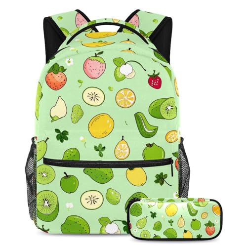 Sac à dos fille et garçon avec trousse multicolore pour ados et loisirs