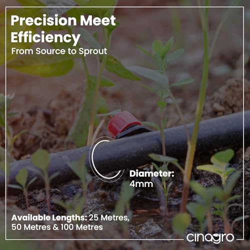 Image of Cinagro Drip Irrigation 4MM Feederline Pipe - 50 Meters