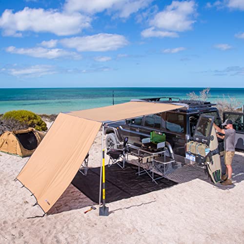 Arb 4X4 Accessories 814409 Rooftop Retractable Awning With Led Light Strip Included 2000X2500Mm 6.5X8.2 Feet, Ideal For Camping, Outdoor Trips, Travel, Teardrop, Rv, Camper, 4X4 And Suv #TOP1