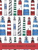 2020 Dated Weekly Planner: Annual Planner, Lighthouse, original design with goals, important dates and annual calendars included