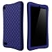 Bear Motion Silicone Case for Fire 7 2017 - Anti Slip Shockproof Light Weight Kids Friendly Protective Case for Amazon Kindle Fire 7 2017 (Dark Blue)