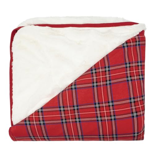 Image of Little Sleepies Holiday Cloud Blanket, 65 inch x 85 inch, Oversized, Holiday Plaid