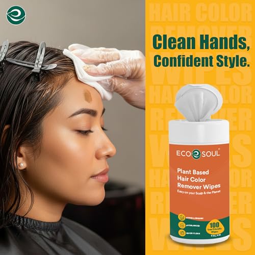 Image of ECO SOUL Hair Color Remover Wipes[200 Count] Biodegradable Plant Based Wipe