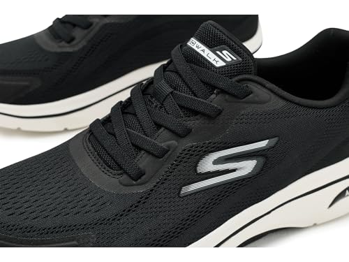 Skechers Go Walk Arch Fit 2.0 Levy Sneaker für Herren, Schwarz/Weiß, 13 – Ansicht 6
