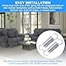 Cutetool 2PCS 2.5 Inch Recliner Springs Replacement, Tension Spring for Recliner Mechanism, Compatible with Lane,Lazy Boy, Catnapper, Sofa Bed,Folding Bed Parts,Solid Steel Short Hook Furniture Spring