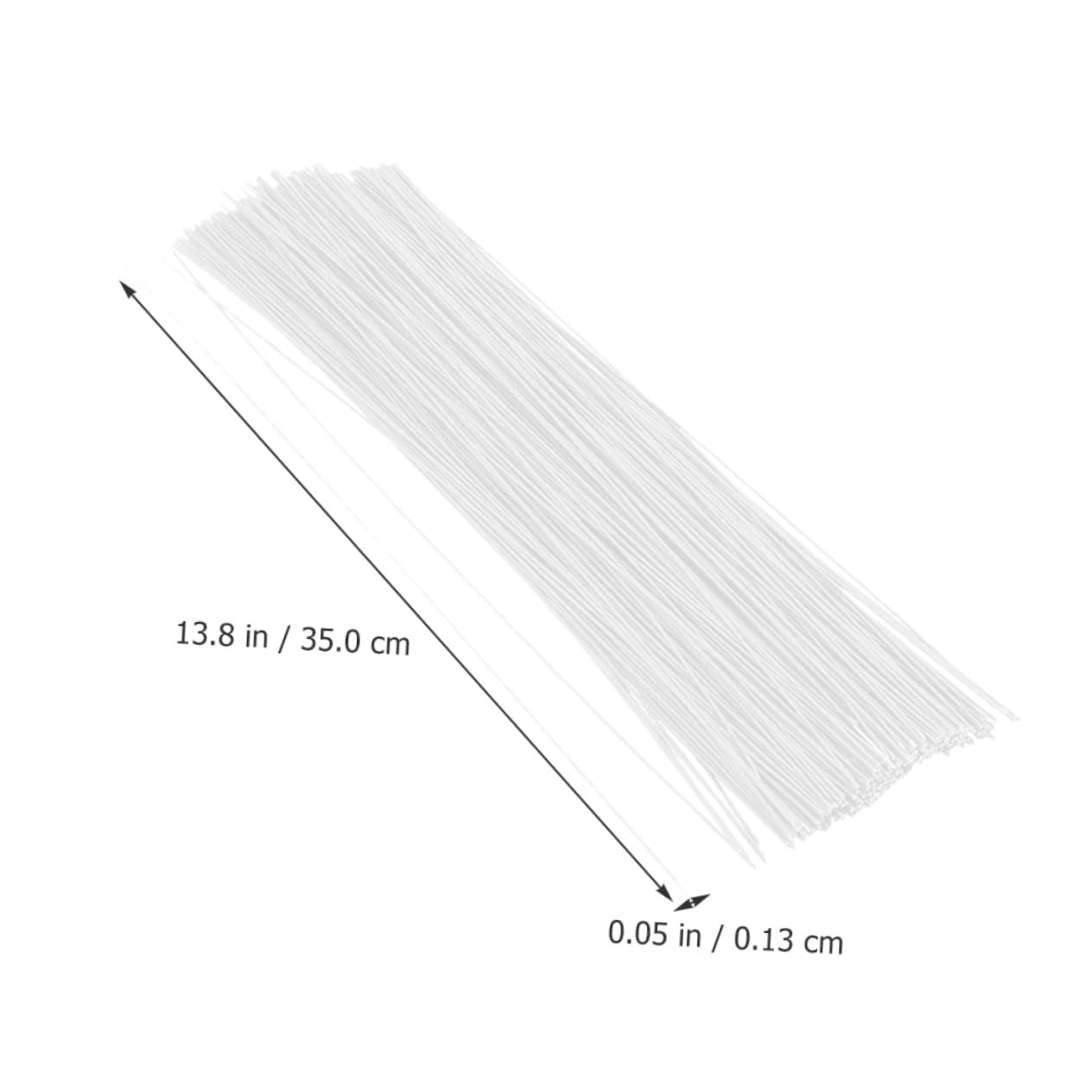 100 Pezzi Filo Floreale Verde - Steli In Ferro Per Fiori Artigianato, 35cm - Foto 4