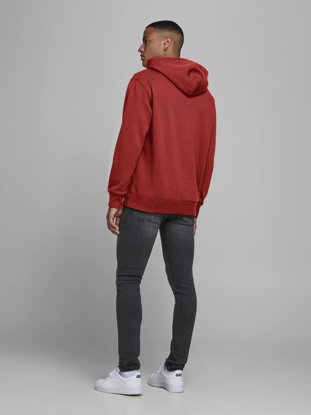JACK & JONES Uomo Hoodie Basic Soft Sweat Hood Maglione con Cappuccio