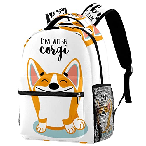 Sac à dos de voyage Corgi blanc : protégez vos affaires avec style
