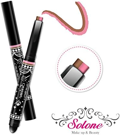 Solone 2-ways Eyeshadow Pencil (1278-01 Volumised Black)