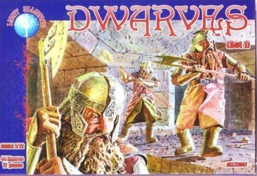 PLASTIC MODEL KIT DWARVES, SET 1 1/72 ALLIANCE 72007