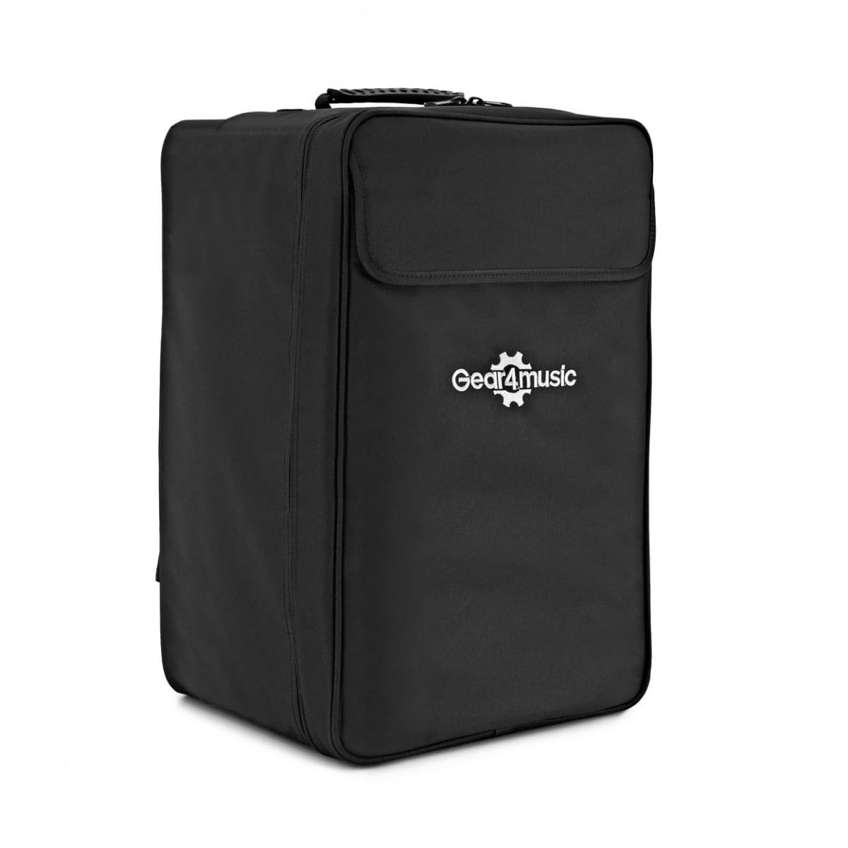 Cajón Flamenco de Madera, Percusión con Funda de Transporte en Ébano | Percusión de Abedul con Campanas Internas Ajustables, Ideal para Busking y Conciertos Íntimos